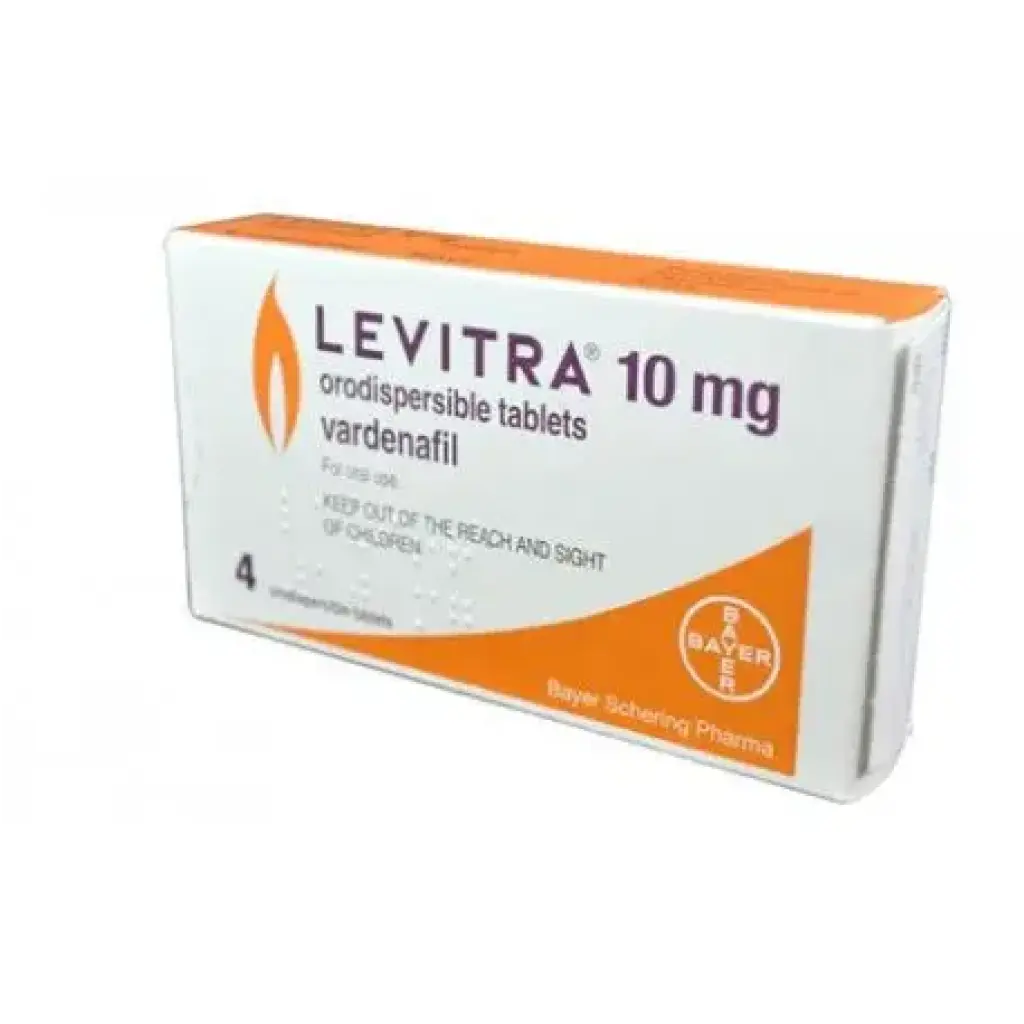 Buy 4 Pills of Levitra 10 mg [Vardenafil] by Bayer Schering